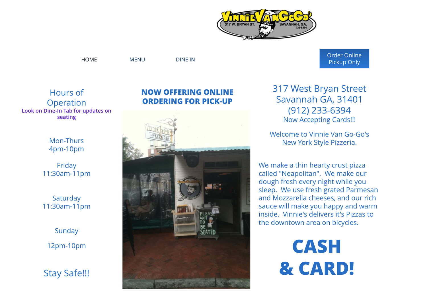 Original Vinnie VanGoGo's website