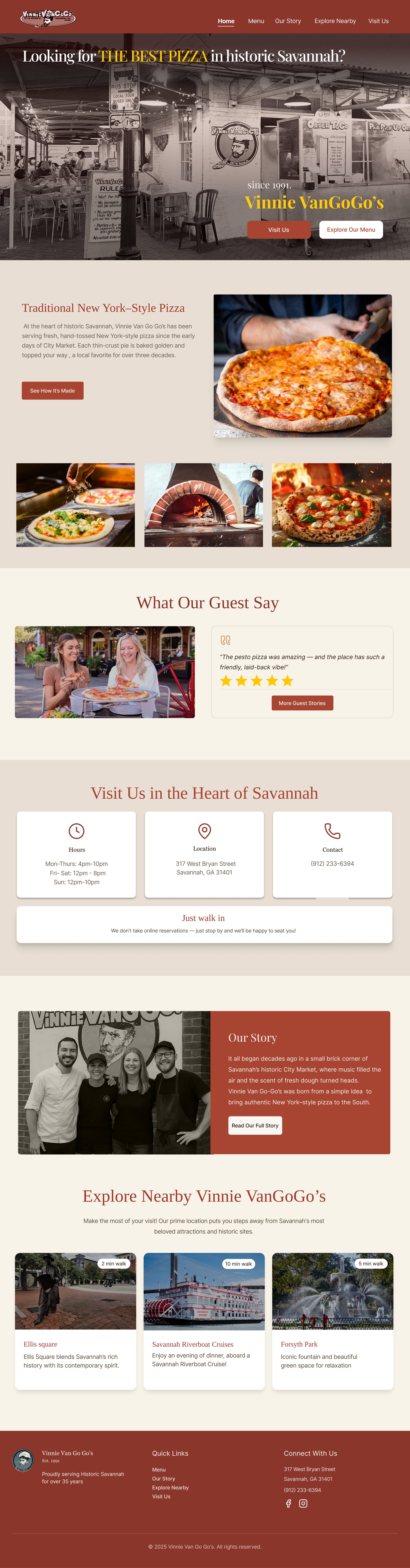 Redesigned Vinnie VanGoGo’s website